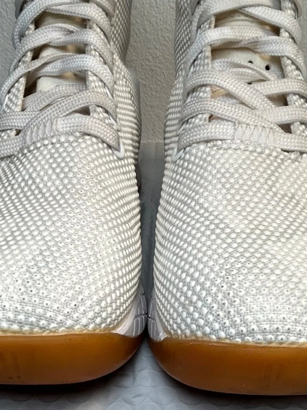 NOBULL Outwork High Top Shoes White Grey SuperFabric CrossFit Gym Mens Size 7